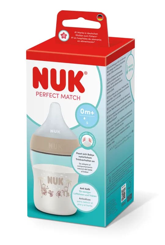 Nuk Pm Bib Pp Tc 150ml Bej Tet.Si 0+ Flux S
