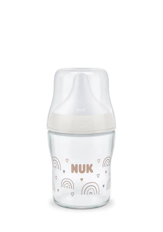 Nuk Pm Bib Sticla Tc 120ml Tet.Si 0+ Flux S