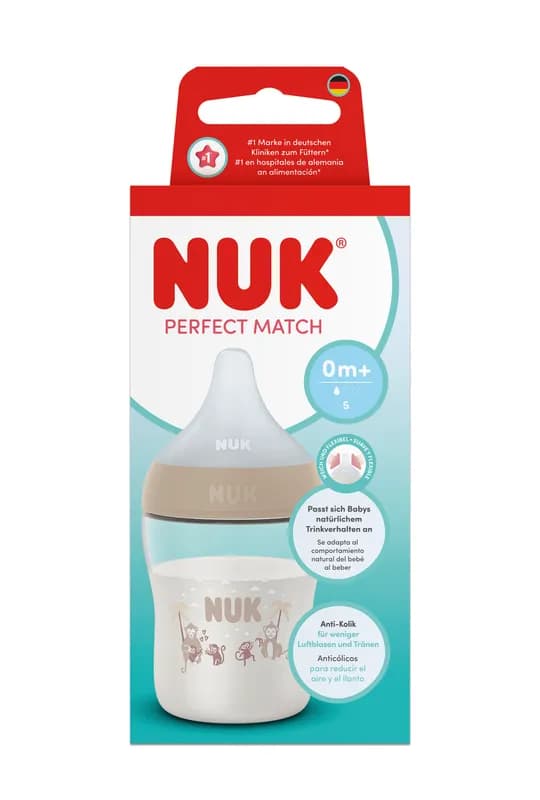 Nuk Pm Bib Pp Tc 150ml Bej Tet.Si 0+ Flux S