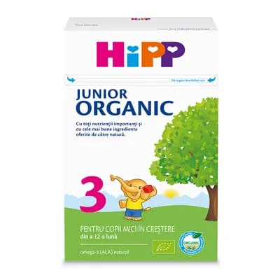 Hipp 3 Organic Jr Lapte Pt Crestere