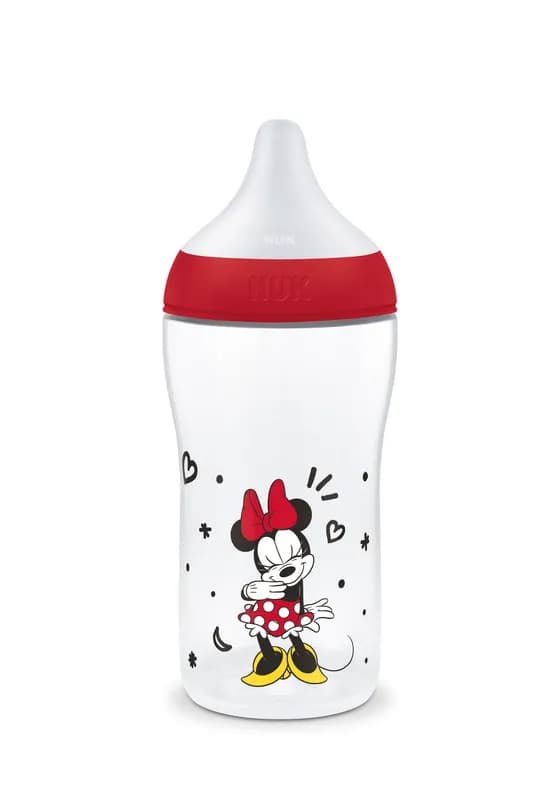 Nuk Pm Bib Pp Tc 260ml Minnie Tet.Si 3+ Flux M