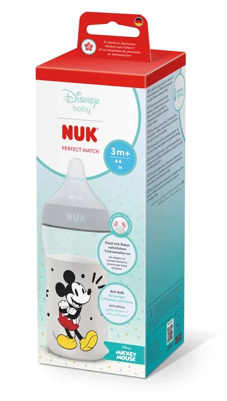 Nuk Pm Bib Pp Tc 260ml Mickey Tet.Si 3+ Flux M