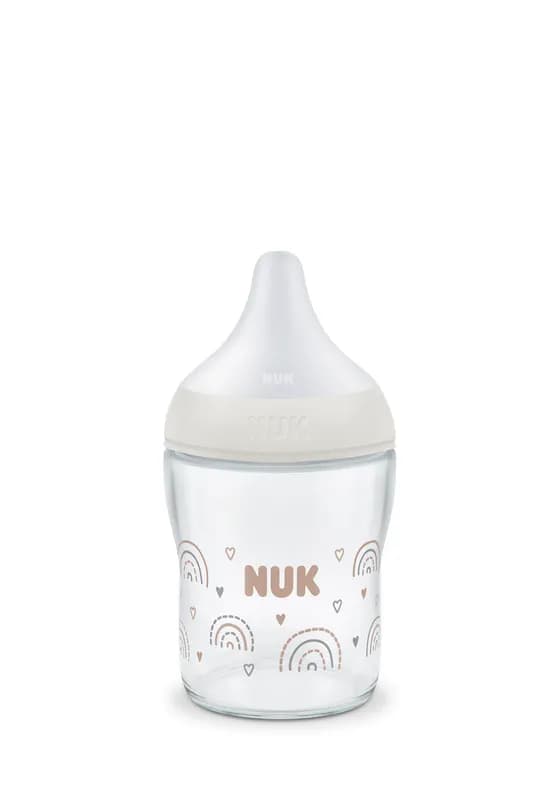 Nuk Pm Bib Sticla Tc 120ml Tet.Si 0+ Flux S