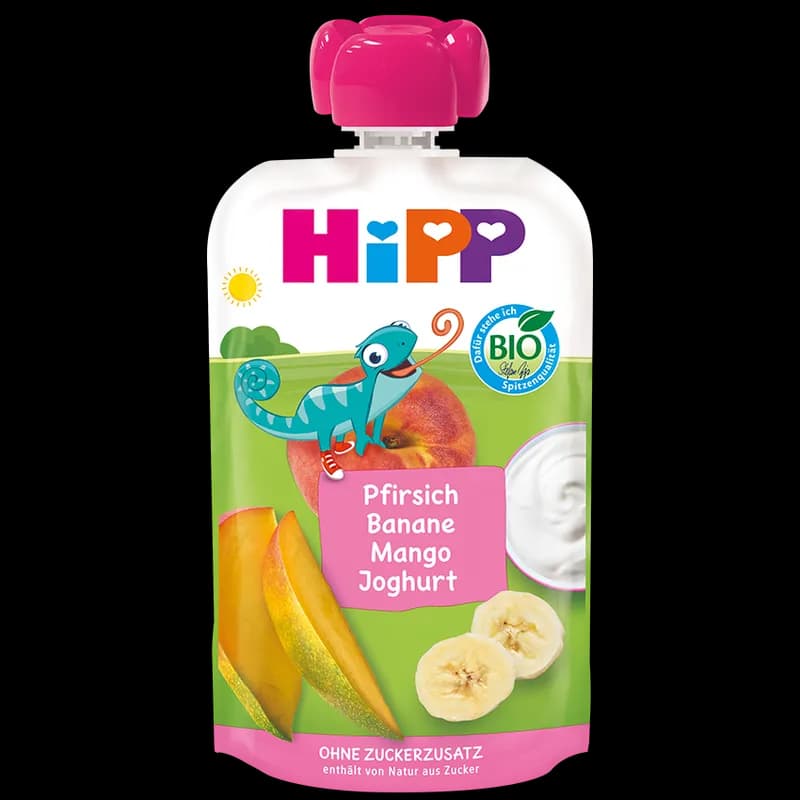 Hipp Piersici, Banane, Mango Cu Iaurt