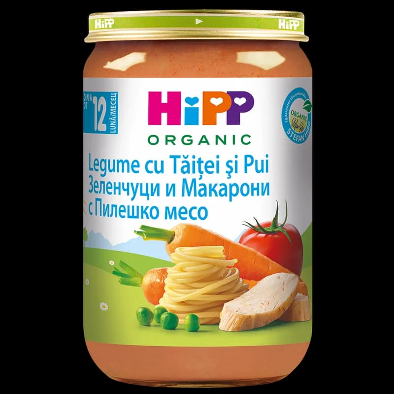 Hipp Meniu Pui Cu Legume Si Taitei 220gr