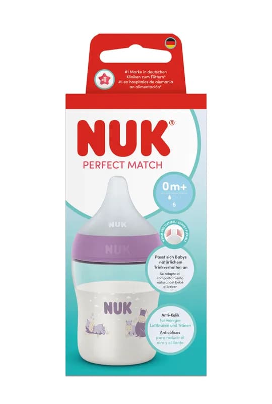 Nuk Pm Bib Pp Tc 150ml Roz Tet.Si 0+ Flux S