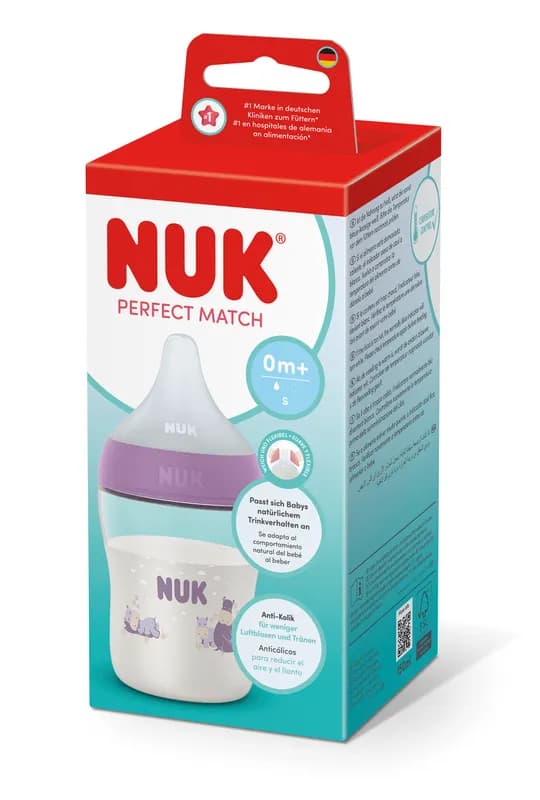 Nuk Pm Bib Pp Tc 150ml Roz Tet.Si 0+ Flux S