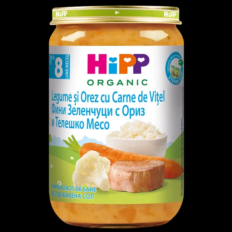 Hipp Meniu Vitel Cu Legume 220gr
