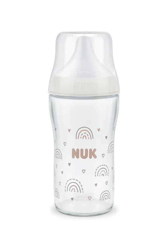 Nuk Pm Bib Sticla Tc 230ml Tet.Si 3+ Flux M