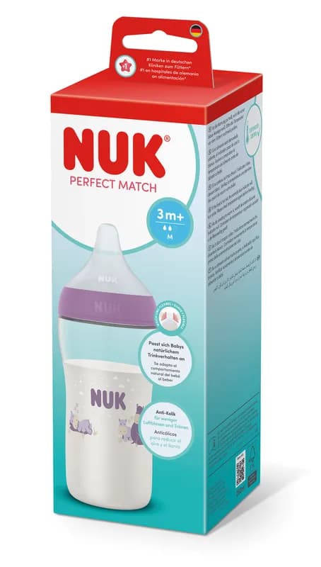 Nuk Pm Bib Pp Tc 260ml Roz Tet.Si 3+ Flux M