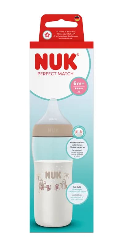 Nuk Pm Bib Pp Tc 360ml Bej Tet.Si 6+ Flux Xl