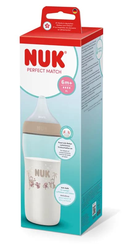 Nuk Pm Bib Pp Tc 360ml Bej Tet.Si 6+ Flux Xl